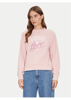 Guess Bluza W5GQ05 KB683 Różowy Regular Fit ze sklepu MODIVO w kategorii Bluzy damskie - zdjęcie 182755428