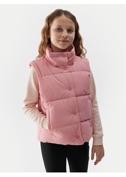 4F Kamizelka 4FJWSS24TVJAF082 Różowy Regular Fit ze sklepu MODIVO w kategorii Kamizelki dziewczęce - zdjęcie 182755448