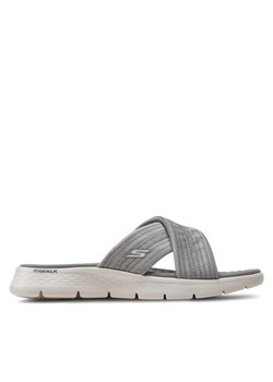 Skechers Klapki Go Walk Flex Sandal-Impressed 141420/GRY Szary ze sklepu MODIVO w kategorii Klapki damskie - zdjęcie 182755556