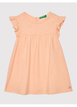 United Colors Of Benetton Sukienka letnia 3Z7QGV002 Pomarańczowy Regular Fit ze sklepu MODIVO w kategorii Sukienki niemowlęce - zdjęcie 182755567