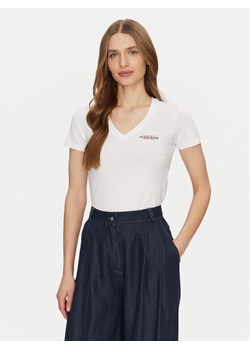 Guess Jeans T-Shirt W4YI23 J1314 Biały Slim Fit ze sklepu MODIVO w kategorii Bluzki damskie - zdjęcie 182755729
