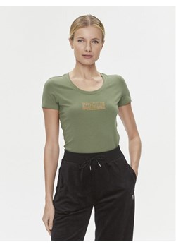 Guess T-Shirt W4RI33 J1314 Zielony Slim Fit ze sklepu MODIVO w kategorii Bluzki damskie - zdjęcie 182755765
