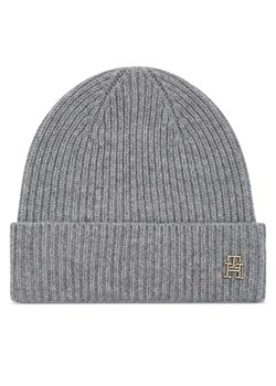Tommy Hilfiger Czapka Cashmere Chic Beanie AW0AW15321 Szary ze sklepu MODIVO w kategorii Czapki zimowe damskie - zdjęcie 182755848