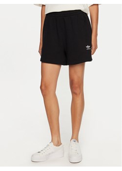 adidas Szorty sportowe Essentials French Terry IY7343 Czarny Loose Fit ze sklepu MODIVO w kategorii Szorty - zdjęcie 182755977