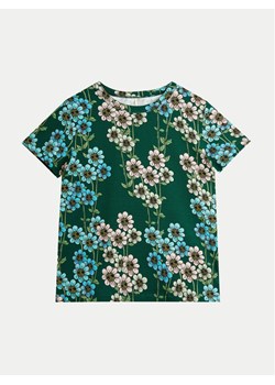 Mini Rodini T-Shirt Daisys 2472013575 Zielony Regular Fit ze sklepu MODIVO w kategorii Bluzki dziewczęce - zdjęcie 182756028
