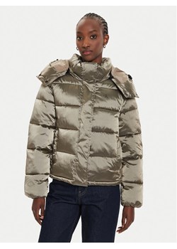 Calvin Klein Jeans Kurtka zimowa Shiny Monologo J20J224616 Szary Regular Fit ze sklepu MODIVO w kategorii Kurtki damskie - zdjęcie 182756049