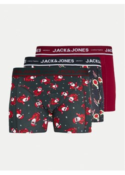 Jack&Jones Komplet 3 par bokserek Merry X-Mas 12266602 Kolorowy ze sklepu MODIVO w kategorii Majtki męskie - zdjęcie 182756186