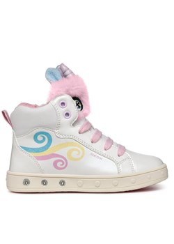 Geox Sneakersy J Skylin Girl J468WA 0NFBH C0653 D Biały ze sklepu MODIVO w kategorii Buty sportowe dziecięce - zdjęcie 182756259