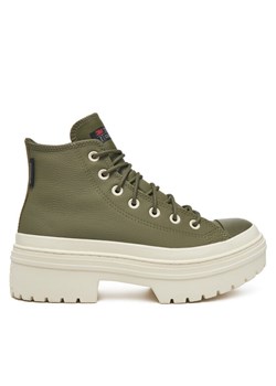 Converse Trampki Chuck Taylor All Star Lugged Heel Platform Waterproof A11163C 306 Zielony ze sklepu MODIVO w kategorii Trampki damskie - zdjęcie 182756265