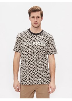 Tommy Hilfiger T-Shirt Aop Monotype Tee MW0MW34187 Czarny Regular Fit ze sklepu MODIVO w kategorii T-shirty męskie - zdjęcie 182756299