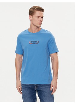 Tommy Hilfiger T-Shirt Track Graphic MW0MW34429 Niebieski Regular Fit ze sklepu MODIVO w kategorii T-shirty męskie - zdjęcie 182756439