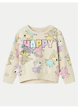 NAME IT Bluza Fira Peppa 13240631 Beżowy Regular Fit ze sklepu MODIVO w kategorii Bluzy dziewczęce - zdjęcie 182756529