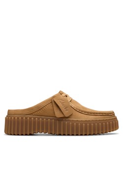 Clarks Klapki Torhill Mule 26181196 Brązowy ze sklepu MODIVO w kategorii Klapki damskie - zdjęcie 182756607