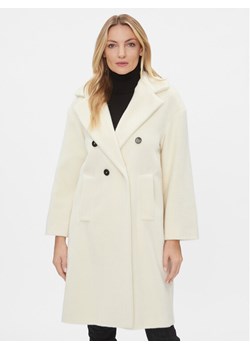 Marella Płaszcz wełniany Caprile 2330161236200 Écru Regular Fit ze sklepu MODIVO w kategorii Płaszcze damskie - zdjęcie 182756636