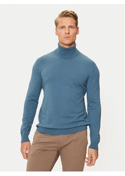 Sisley Golf 10F2S2244 Niebieski Slim Fit ze sklepu MODIVO w kategorii Swetry męskie - zdjęcie 182756786