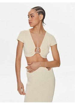 Patrizia Pepe Bluzka 2K0261/K021-W362 Écru Regular Fit ze sklepu MODIVO w kategorii Bluzki damskie - zdjęcie 182756835