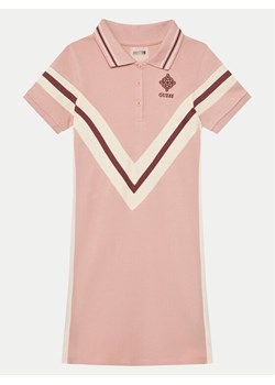 Guess Sukienka codzienna J5RK45 KCOK1 Różowy Regular Fit ze sklepu MODIVO w kategorii Sukienki dziewczęce - zdjęcie 182757137