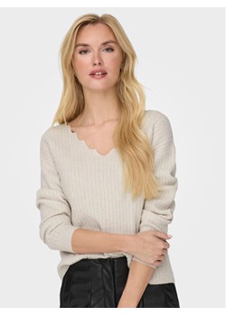 ONLY Sweter 15297168 Beżowy Regular Fit ze sklepu MODIVO w kategorii Swetry damskie - zdjęcie 182757229