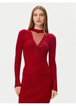 Guess Sweter W5RR15 Z2Y50 Czerwony Regular Fit - id: 0000304598685 - marki Guess - 182757235 Guess Sweter W5RR15 Z2Y50 Czerwony Regular Fit ze sklepu MODIVO w kategorii Swetry damskie - zdjęcie 182757235