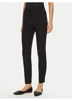 HUGO Spodnie materiałowe Hagonia-1 50539991 Czarny Slim Fit ze sklepu MODIVO w kategorii Spodnie damskie - zdjęcie 182757355