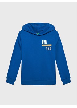 United Colors Of Benetton Bluza 3JLXC201I Niebieski Regular Fit ze sklepu MODIVO w kategorii Bluzy chłopięce - zdjęcie 182757376