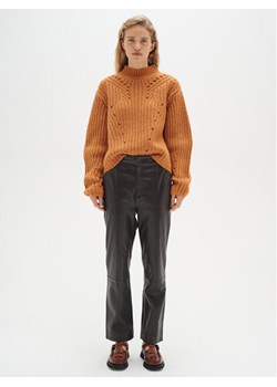 InWear Spodnie skórzane Wrylieiw 30108741 Czarny Regular Fit ze sklepu MODIVO w kategorii Spodnie damskie - zdjęcie 182757399