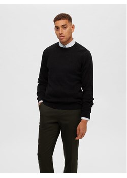 Selected Homme Sweter 16090606 Czarny Regular Fit ze sklepu MODIVO w kategorii Swetry męskie - zdjęcie 182757405