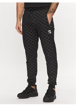 KARL LAGERFELD Spodnie dresowe 705096 551951 Czarny Regular Fit ze sklepu MODIVO w kategorii Spodnie męskie - zdjęcie 182757566