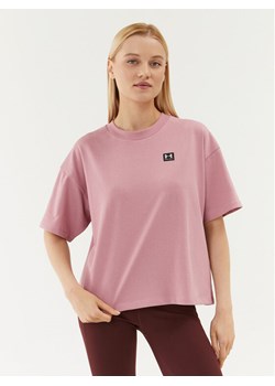 Under Armour T-Shirt Ua W Logo Lc Oversized Hw Ss 1379948 Różowy Loose Fit ze sklepu MODIVO w kategorii Bluzki damskie - zdjęcie 182757699