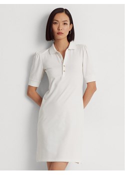 Lauren Ralph Lauren Sukienka codzienna 200834569002 Biały Regular Fit ze sklepu MODIVO w kategorii Sukienki - zdjęcie 182757718
