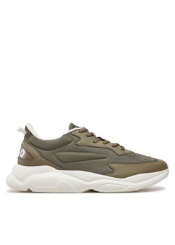 HUGO Sneakersy Leon 50536960 10254074 01 Khaki ze sklepu MODIVO w kategorii Buty sportowe męskie - zdjęcie 182757749