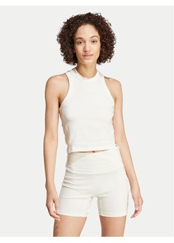 adidas Top Lounge IY6732 Biały Slim Fit ze sklepu MODIVO w kategorii Bluzki damskie - zdjęcie 182757816