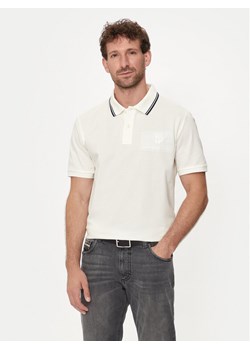 Gant Polo Contrast 2013039 Écru Regular Fit ze sklepu MODIVO w kategorii T-shirty męskie - zdjęcie 182757857
