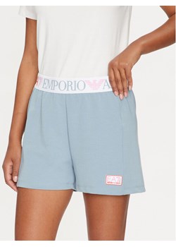 EA7 Emporio Armani Szorty sportowe 3DTS63 TJKWZ 1533 Niebieski Regular Fit ze sklepu MODIVO w kategorii Szorty - zdjęcie 182757868