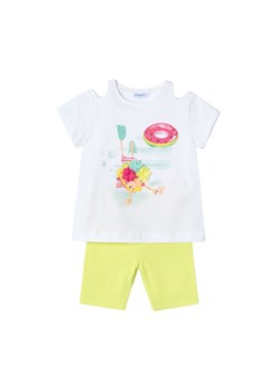 Mayoral Komplet t-shirt i spodenki 3708 Żółty Regular Fit ze sklepu MODIVO w kategorii Komplety dziewczęce - zdjęcie 182757899
