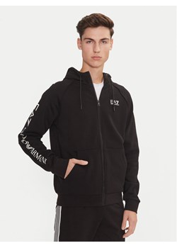 EA7 Emporio Armani Bluza 8NPM22 PJ07Z 1200 Czarny Regular Fit ze sklepu MODIVO w kategorii Bluzy męskie - zdjęcie 182757927