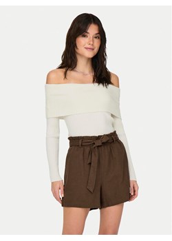 JDY Bluzka Liva 15336133 Écru Regular Fit ze sklepu MODIVO w kategorii Bluzki damskie - zdjęcie 182757955