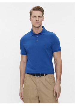 Tommy Hilfiger Polo 1985 MW0MW17771 Niebieski Slim Fit ze sklepu MODIVO w kategorii T-shirty męskie - zdjęcie 182757965