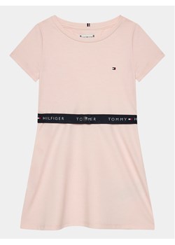 Tommy Hilfiger Sukienka codzienna Essential Skater KG0KG07776 D Różowy Regular Fit ze sklepu MODIVO w kategorii Sukienki dziewczęce - zdjęcie 182758156
