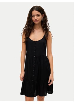 Vero Moda Sukienka letnia Bumpy 10325283 Czarny Loose Fit ze sklepu MODIVO w kategorii Sukienki - zdjęcie 182758288