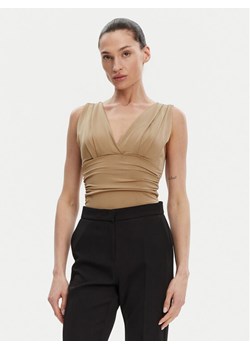 ACCESS FASHION Body 53-2223-391 Beżowy Slim Fit ze sklepu MODIVO w kategorii Bluzki damskie - zdjęcie 182758368