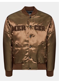 Mercer Amsterdam Kurtka bomber Unisex The Varsity MEAP233003 Brązowy Classic Fit ze sklepu MODIVO w kategorii Kurtki męskie - zdjęcie 182758499