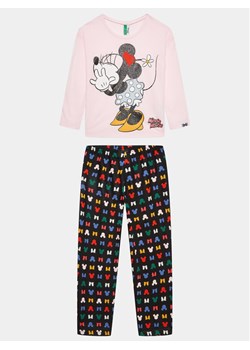 United Colors Of Benetton Piżama 3Y5E0P04Z Różowy Regular Fit ze sklepu MODIVO w kategorii Piżamy dziecięce - zdjęcie 182758569