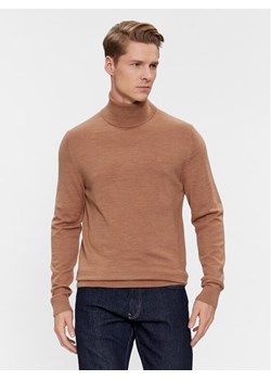 Calvin Klein Golf Superior K10K110420 Brązowy Slim Fit ze sklepu MODIVO w kategorii Swetry męskie - zdjęcie 182758627