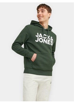 Jack&Jones Bluza Corp 12152840 Zielony Standard Fit ze sklepu MODIVO w kategorii Bluzy męskie - zdjęcie 182758696