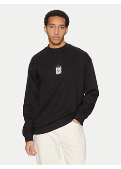 HUGO Bluza Durungu 50530427 Czarny Relaxed Fit ze sklepu MODIVO w kategorii Bluzy męskie - zdjęcie 182758816