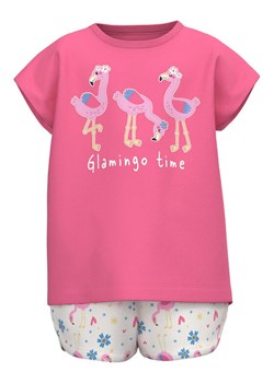 NAME IT Komplet t-shirt i spodenki 13215114 Różowy Regular Fit ze sklepu MODIVO w kategorii Komplety niemowlęce - zdjęcie 182758835
