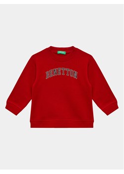 United Colors Of Benetton Bluza 3J70G10A7 Czerwony Regular Fit ze sklepu MODIVO w kategorii Bluzy chłopięce - zdjęcie 182758856