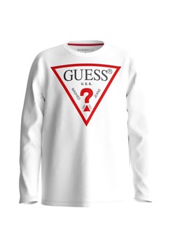 Guess Bluzka L84I29 K8HM0 Biały Regular Fit ze sklepu MODIVO w kategorii T-shirty chłopięce - zdjęcie 182758957