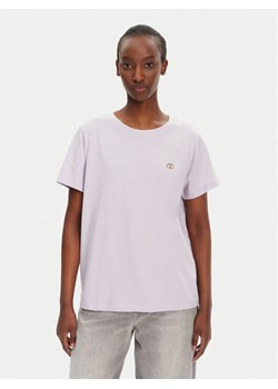 TWINSET T-Shirt 251TT2040 Fioletowy Regular Fit ze sklepu MODIVO w kategorii Bluzki damskie - zdjęcie 182758988